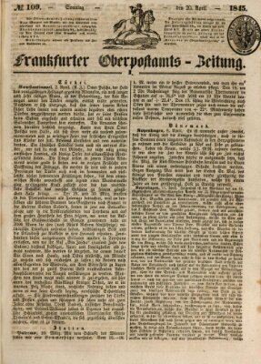 Frankfurter Ober-Post-Amts-Zeitung Sonntag 20. April 1845