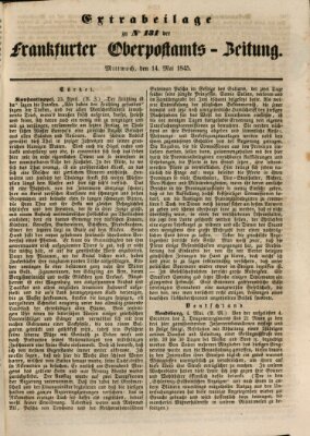 Frankfurter Ober-Post-Amts-Zeitung Mittwoch 14. Mai 1845