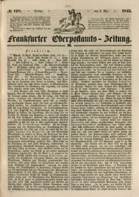 Frankfurter Ober-Post-Amts-Zeitung Freitag 2. Mai 1845