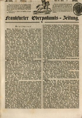 Frankfurter Ober-Post-Amts-Zeitung Sonntag 18. Mai 1845