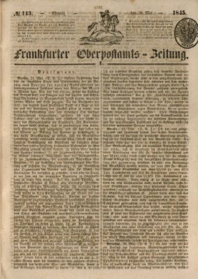 Frankfurter Ober-Post-Amts-Zeitung Montag 26. Mai 1845