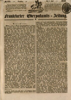 Frankfurter Ober-Post-Amts-Zeitung Samstag 7. Juni 1845