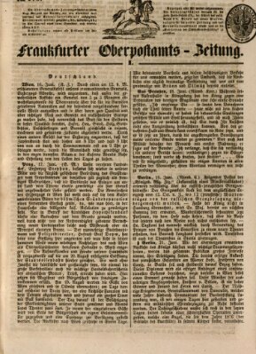 Frankfurter Ober-Post-Amts-Zeitung Mittwoch 25. Juni 1845