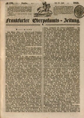 Frankfurter Ober-Post-Amts-Zeitung Samstag 28. Juni 1845