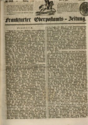 Frankfurter Ober-Post-Amts-Zeitung Freitag 4. Juli 1845