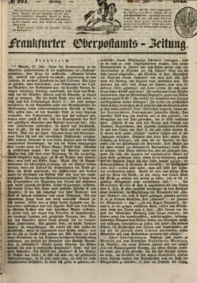 Frankfurter Ober-Post-Amts-Zeitung Freitag 25. Juli 1845