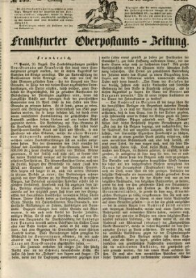 Frankfurter Ober-Post-Amts-Zeitung Sonntag 24. August 1845