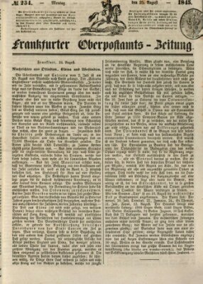 Frankfurter Ober-Post-Amts-Zeitung Montag 25. August 1845