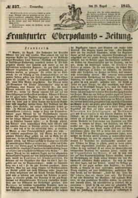 Frankfurter Ober-Post-Amts-Zeitung Donnerstag 28. August 1845