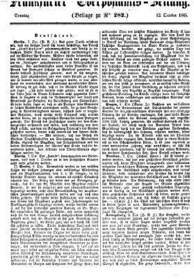 Frankfurter Ober-Post-Amts-Zeitung Sonntag 12. Oktober 1845