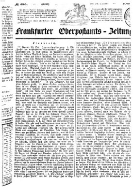 Frankfurter Ober-Post-Amts-Zeitung Freitag 24. Oktober 1845