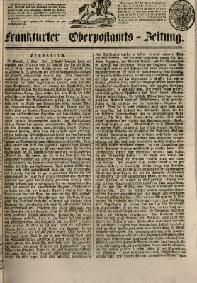 Frankfurter Ober-Post-Amts-Zeitung Sonntag 9. November 1845