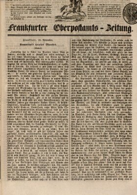 Frankfurter Ober-Post-Amts-Zeitung Mittwoch 26. November 1845