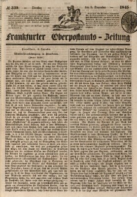 Frankfurter Ober-Post-Amts-Zeitung Dienstag 9. Dezember 1845