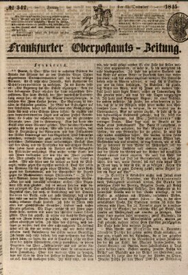 Frankfurter Ober-Post-Amts-Zeitung Freitag 12. Dezember 1845