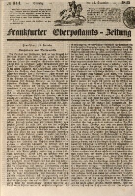 Frankfurter Ober-Post-Amts-Zeitung Sonntag 14. Dezember 1845