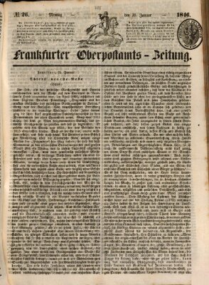 Frankfurter Ober-Post-Amts-Zeitung Montag 26. Januar 1846