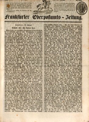 Frankfurter Ober-Post-Amts-Zeitung Freitag 30. Januar 1846