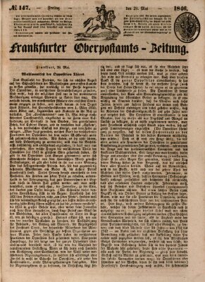 Frankfurter Ober-Post-Amts-Zeitung Freitag 29. Mai 1846