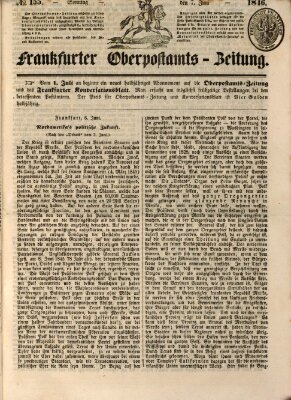 Frankfurter Ober-Post-Amts-Zeitung Sonntag 7. Juni 1846