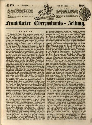 Frankfurter Ober-Post-Amts-Zeitung Samstag 27. Juni 1846