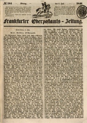 Frankfurter Ober-Post-Amts-Zeitung Montag 6. Juli 1846