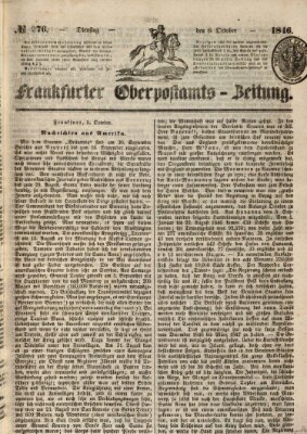 Frankfurter Ober-Post-Amts-Zeitung Dienstag 6. Oktober 1846