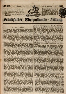 Frankfurter Ober-Post-Amts-Zeitung Montag 9. November 1846