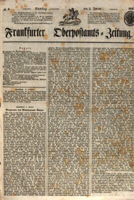 Frankfurter Ober-Post-Amts-Zeitung Samstag 2. Januar 1847