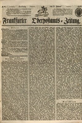 Frankfurter Ober-Post-Amts-Zeitung Freitag 8. Januar 1847