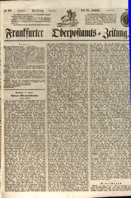 Frankfurter Ober-Post-Amts-Zeitung Freitag 22. Januar 1847