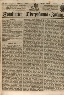 Frankfurter Ober-Post-Amts-Zeitung Montag 25. Januar 1847