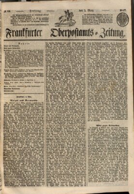 Frankfurter Ober-Post-Amts-Zeitung Freitag 5. März 1847