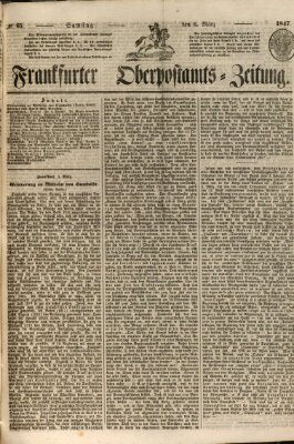 Frankfurter Ober-Post-Amts-Zeitung Samstag 6. März 1847