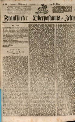 Frankfurter Ober-Post-Amts-Zeitung Mittwoch 31. März 1847