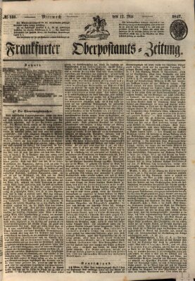 Frankfurter Ober-Post-Amts-Zeitung Mittwoch 12. Mai 1847