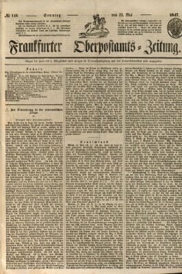 Frankfurter Ober-Post-Amts-Zeitung Sonntag 23. Mai 1847