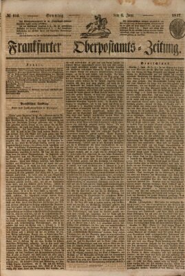 Frankfurter Ober-Post-Amts-Zeitung Sonntag 6. Juni 1847