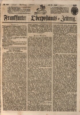 Frankfurter Ober-Post-Amts-Zeitung Freitag 11. Juni 1847