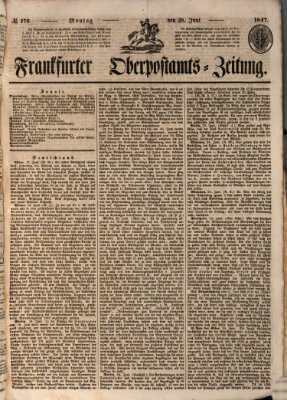 Frankfurter Ober-Post-Amts-Zeitung Montag 28. Juni 1847