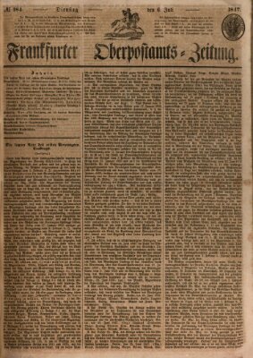 Frankfurter Ober-Post-Amts-Zeitung Dienstag 6. Juli 1847