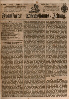 Frankfurter Ober-Post-Amts-Zeitung Sonntag 18. Juli 1847