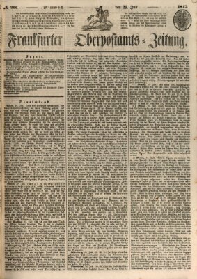 Frankfurter Ober-Post-Amts-Zeitung Mittwoch 28. Juli 1847
