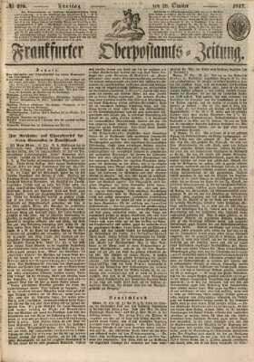 Frankfurter Ober-Post-Amts-Zeitung Freitag 29. Oktober 1847