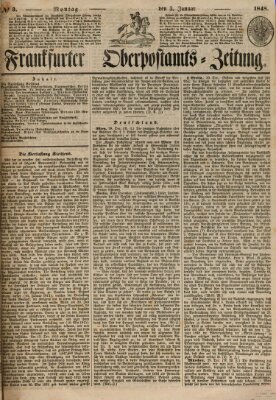 Frankfurter Ober-Post-Amts-Zeitung Montag 3. Januar 1848