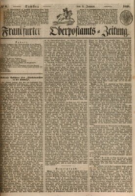 Frankfurter Ober-Post-Amts-Zeitung Samstag 8. Januar 1848