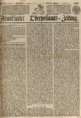 Frankfurter Ober-Post-Amts-Zeitung Freitag 14. Januar 1848