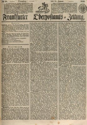 Frankfurter Ober-Post-Amts-Zeitung Dienstag 18. Januar 1848