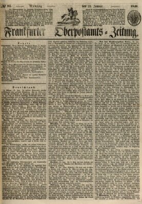 Frankfurter Ober-Post-Amts-Zeitung Montag 24. Januar 1848