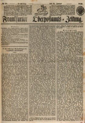 Frankfurter Ober-Post-Amts-Zeitung Samstag 29. Januar 1848